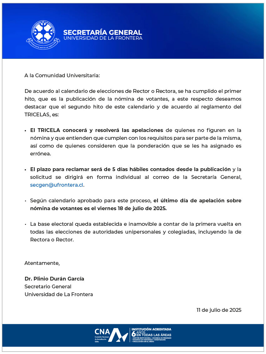Comunicado SG 11 07 2025