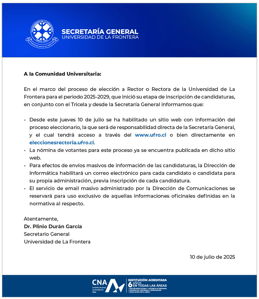 SECRETARIA GENERAL 10 JULIO