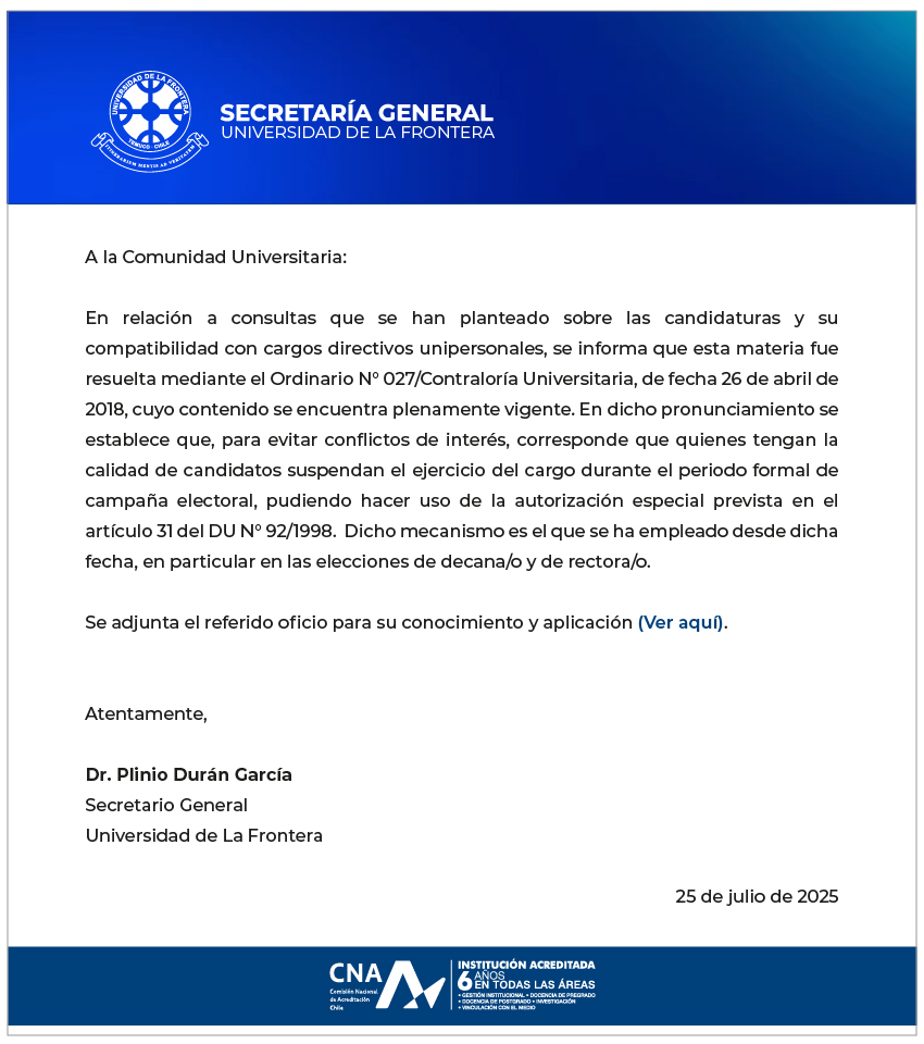 SECRETARIA GENERAL 25 JULIO 2025